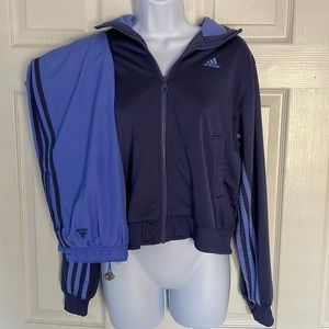 ADIDAS Sport Track Jacket & Running Pant Set l Size: M l Periwinkle Blue
